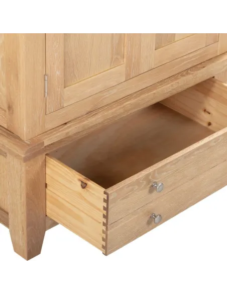 Windsor 2 Door 1 Drawer Wardrobe - Natur | Murphy Furniture
