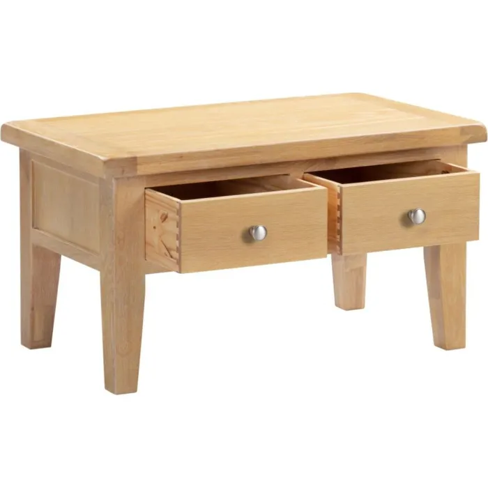 Windsor 2 Drawer Coffee Table - Natural | Murphy Furniture