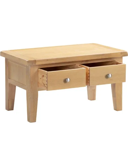 Windsor 2 Drawer Coffee Table - Natural | Murphy Furniture