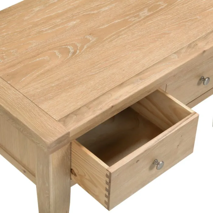 Windsor 2 Drawer Coffee Table - Natural | Murphy Furniture