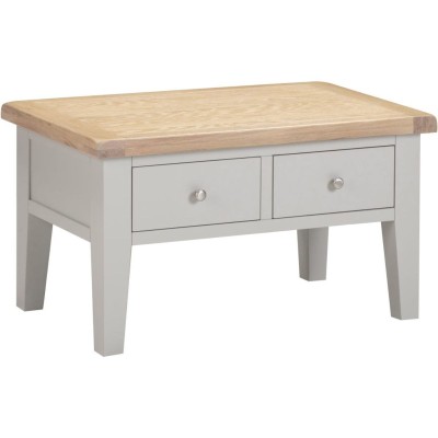 Windsor 2 Drawer Coffee Table - Pebble G | Murphy Furniture