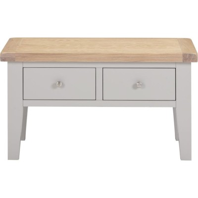 Windsor 2 Drawer Coffee Table - Pebble G | Murphy Furniture