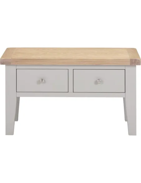 Windsor 2 Drawer Coffee Table - Pebble G | Murphy Furniture