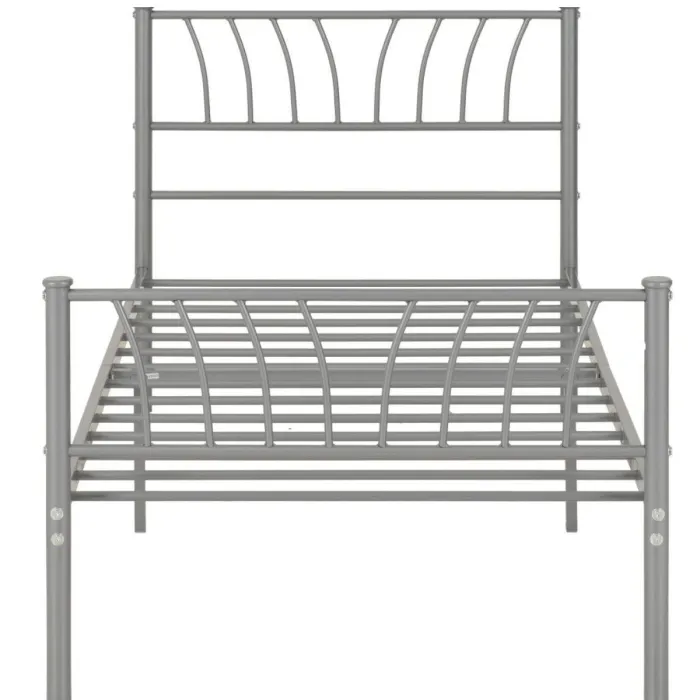 Harlow 3FT Bedframe - Silver | Murphy Furniture
