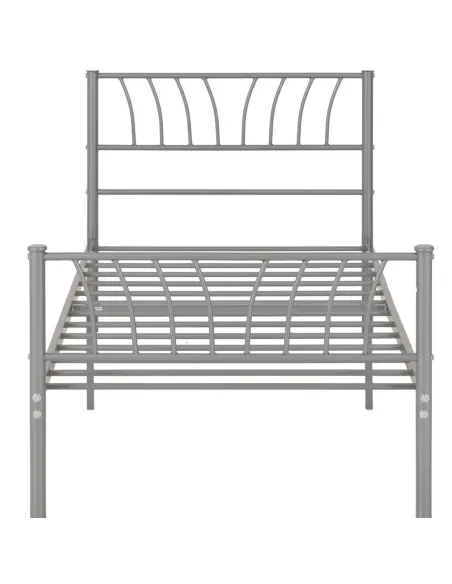 Harlow 3FT Bedframe - Silver | Murphy Furniture