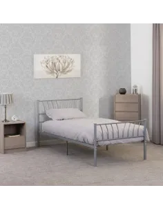 Harlow 3FT Bedframe - Silver | Murphy Furniture