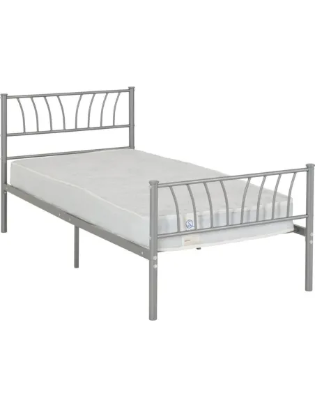 Harlow 3FT Bedframe - Silver | Murphy Furniture