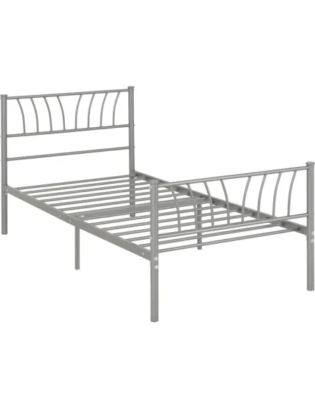 Harlow 3FT Bedframe - Silver | Murphy Furniture