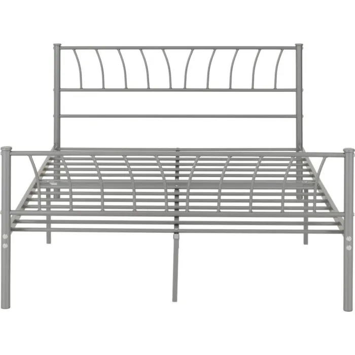 Harlow 4FT6 Bedframe - Silver | Murphy Furniture