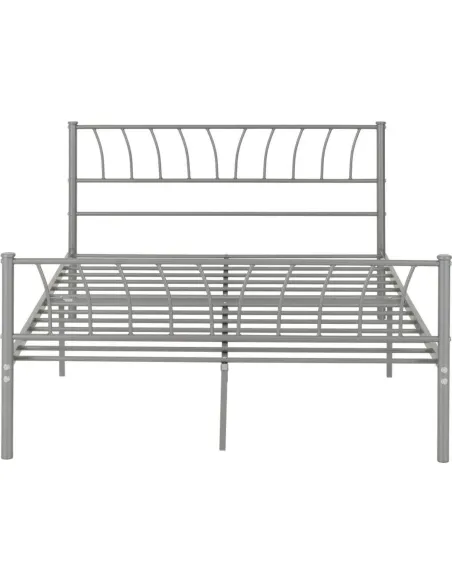 Harlow 4FT6 Bedframe - Silver | Murphy Furniture