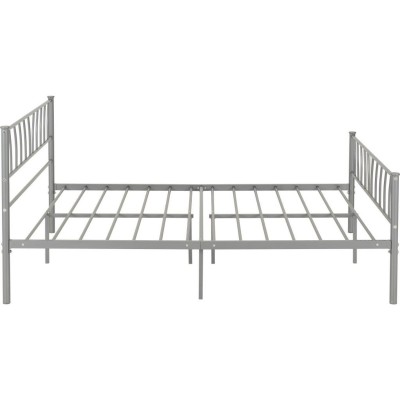 Harlow 4FT6 Bedframe - Silver | Murphy Furniture