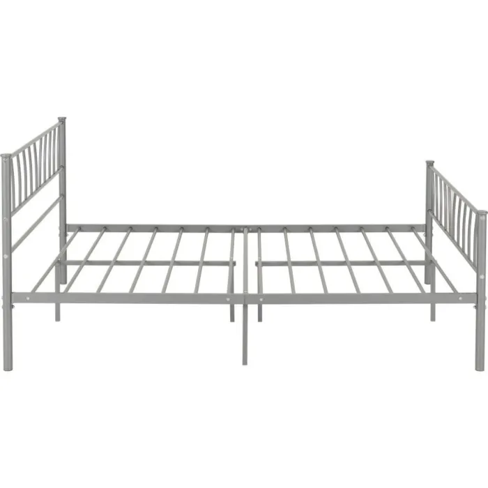 Harlow 4FT6 Bedframe - Silver | Murphy Furniture
