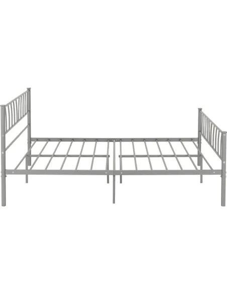 Harlow 4FT6 Bedframe - Silver | Murphy Furniture