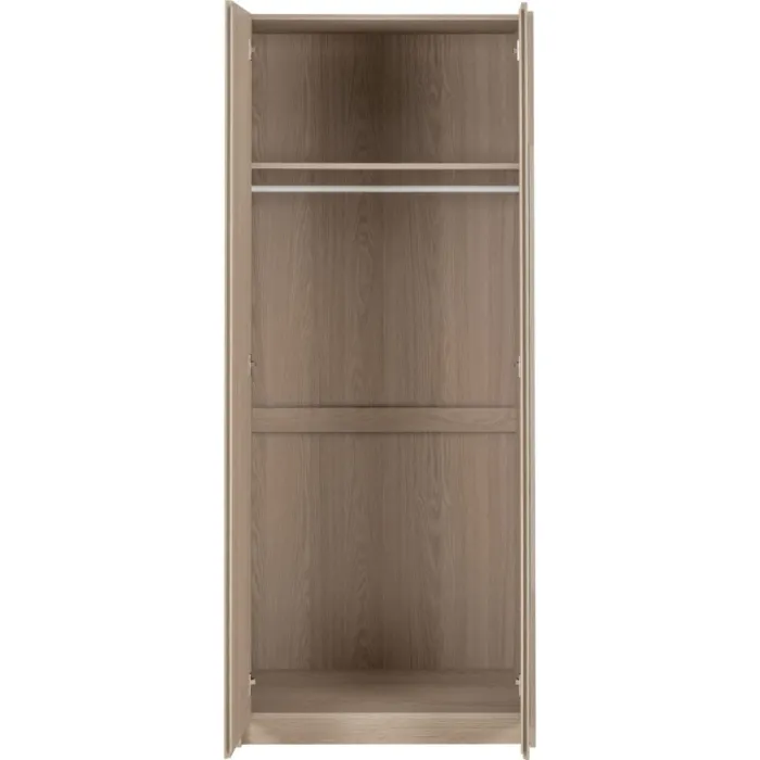 Paris 2 Door Mirrored Wardrobe - Smoked | Murphy Furniture