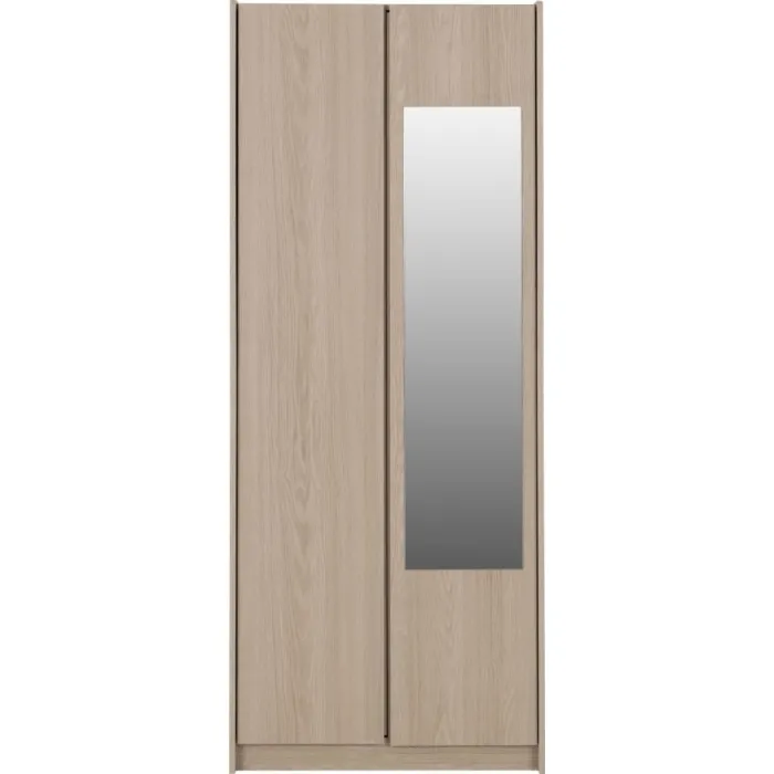Paris 2 Door Mirrored Wardrobe - Smoked | Murphy Furniture