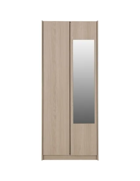 Paris 2 Door Mirrored Wardrobe - Smoked | Murphy Furniture