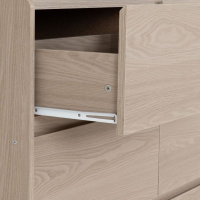 Paris 6 Drawer Chest - Smoked Ash Effect | Murphy Furniture