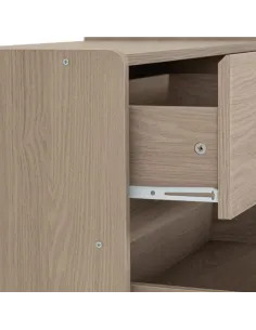 Paris 4 Drawer Chest - Smoked Ash Effect | Murphy Furniture 2