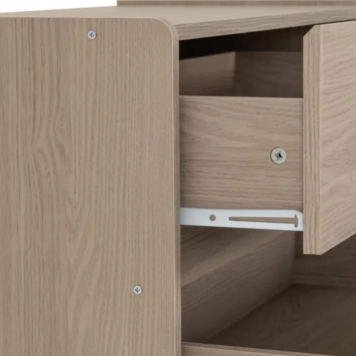 Paris 4 Drawer Chest - Smoked Ash Effect | Murphy Furniture