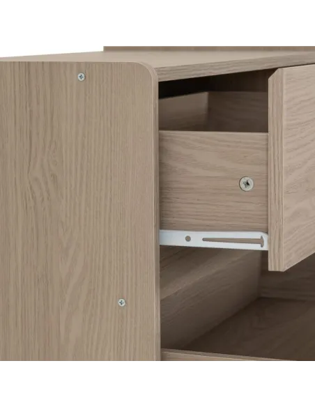 Paris 4 Drawer Chest - Smoked Ash Effect | Murphy Furniture