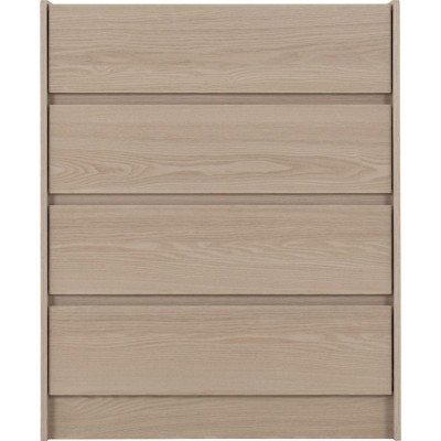 Paris 4 Drawer Chest - Smoked Ash Effect | Murphy Furniture