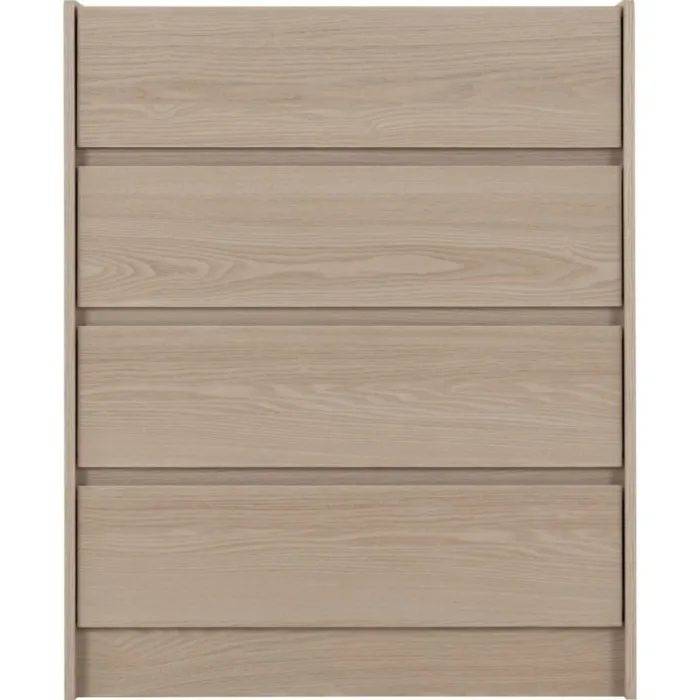 Paris 4 Drawer Chest - Smoked Ash Effect | Murphy Furniture