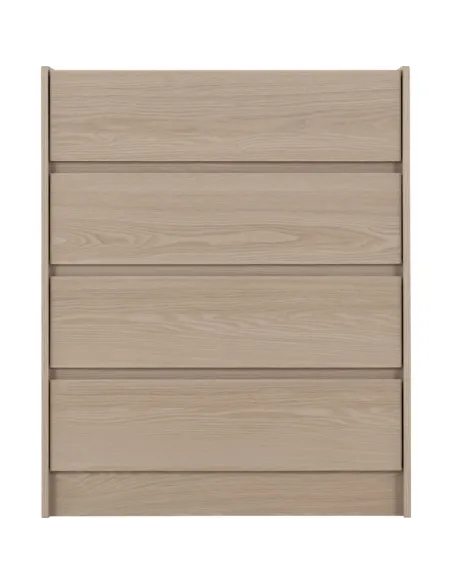 Paris 4 Drawer Chest - Smoked Ash Effect | Murphy Furniture