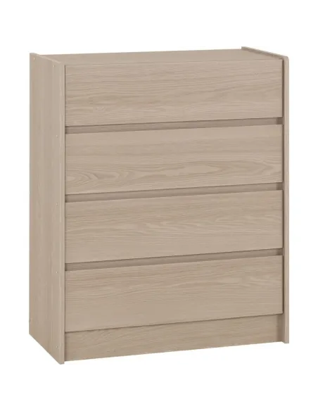 Paris 4 Drawer Chest - Smoked Ash Effect | Murphy Furniture