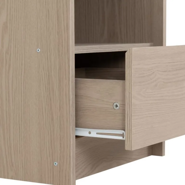 Paris 1 Drawer Bedside Locker - Smoked A | Murphy Furniture