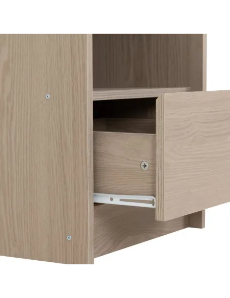 Paris 1 Drawer Bedside Locker - Smoked A | Murphy Furniture
