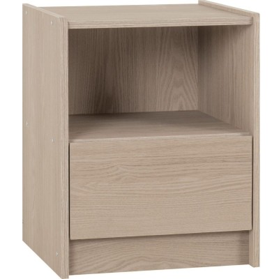 Paris 1 Drawer Bedside Locker - Smoked A | Murphy Furniture