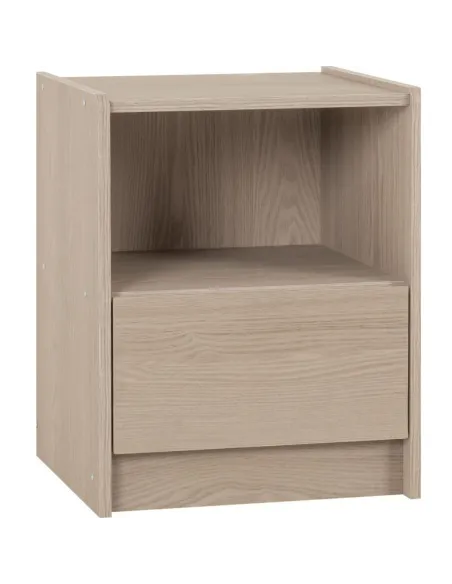Paris 1 Drawer Bedside Locker - Smoked A | Murphy Furniture