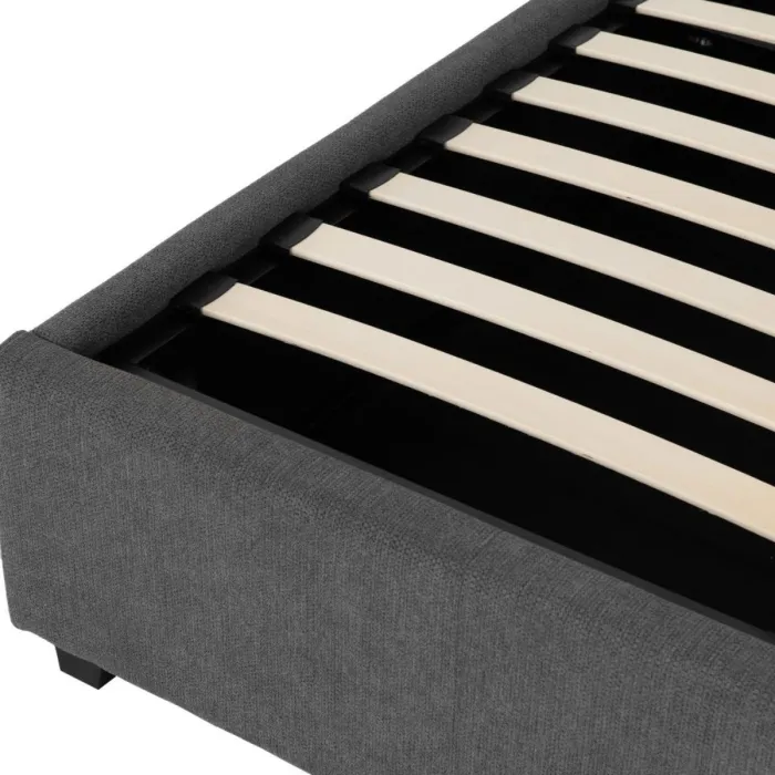 Verona 4FT6 Ottoman Bed - Grey Fabric | Murphy Furniture