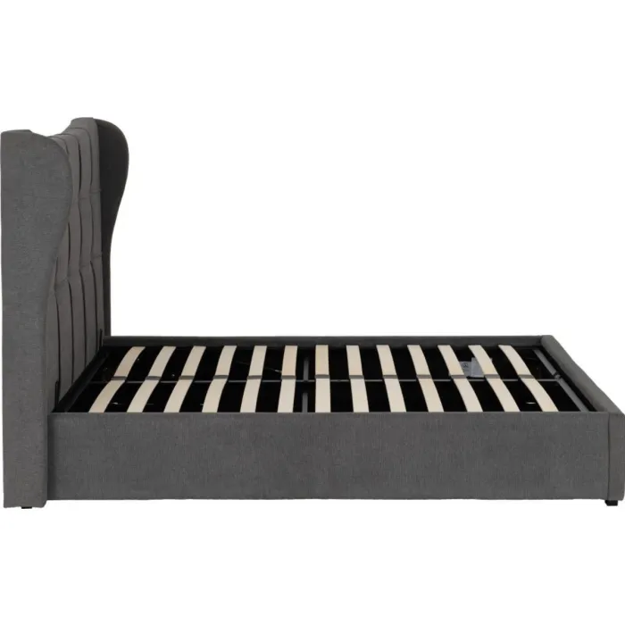 Verona 4FT6 Ottoman Bed - Grey Fabric | Murphy Furniture