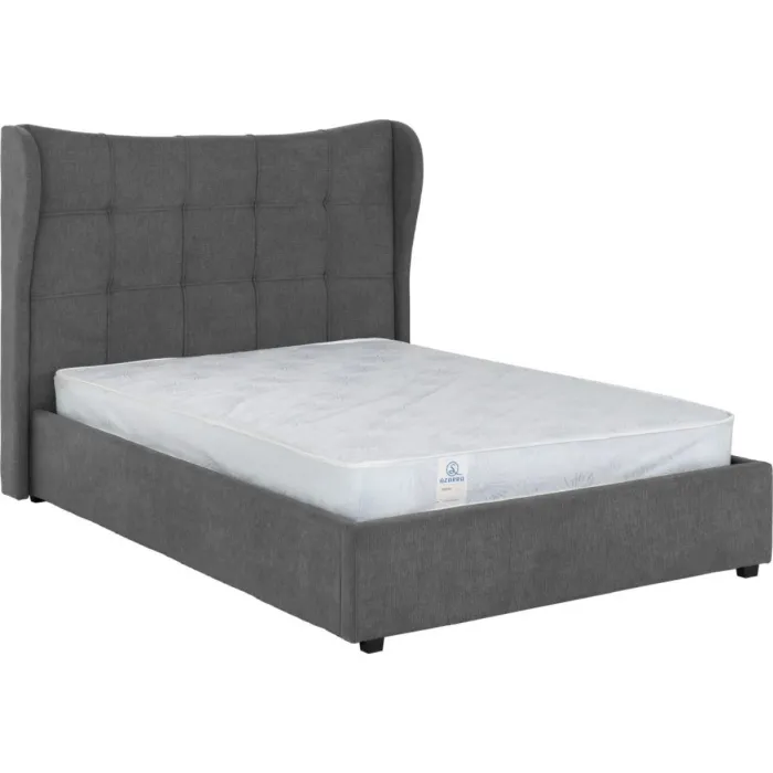 Verona 4FT6 Ottoman Bed - Grey Fabric | Murphy Furniture