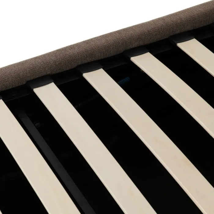 Verona 4FT6 Ottoman Bed - Brown Fabric | Murphy Furniture