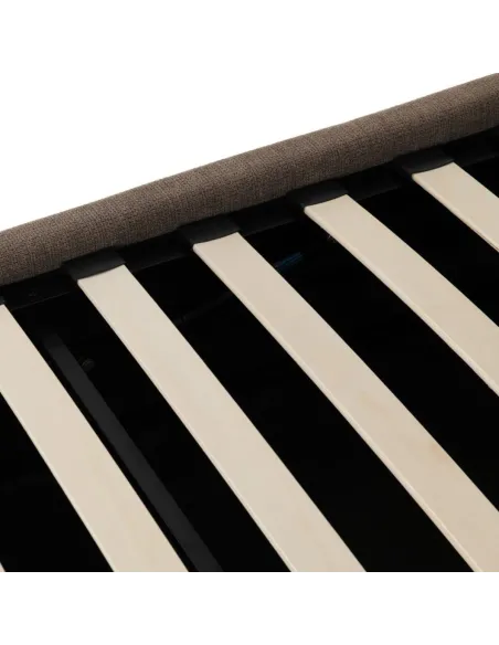 Verona 4FT6 Ottoman Bed - Brown Fabric | Murphy Furniture