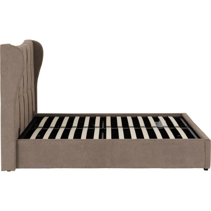 Verona 4FT6 Ottoman Bed - Brown Fabric | Murphy Furniture