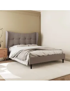 Verona 4FT6 Bed - Brown Fabric | Murphy Furniture 2