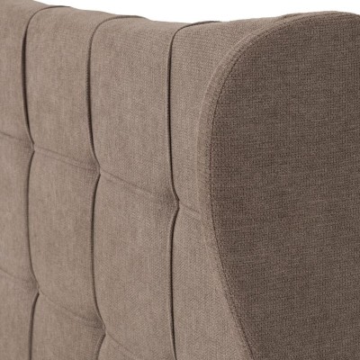 Verona 4FT6 Bed - Brown Fabric | Murphy Furniture