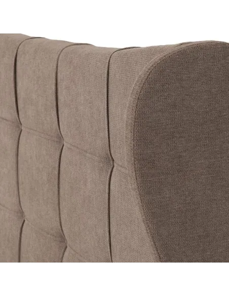 Verona 4FT6 Bed - Brown Fabric | Murphy Furniture