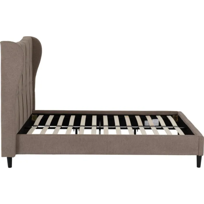 Verona 4FT6 Bed - Brown Fabric | Murphy Furniture