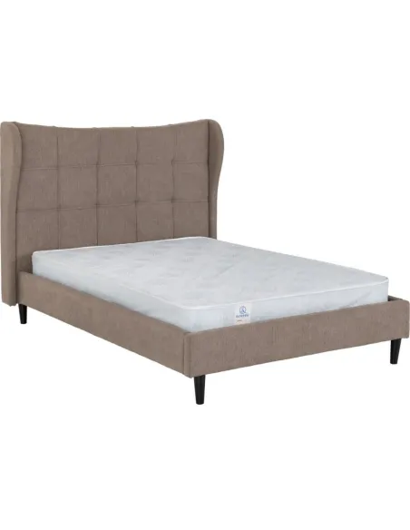 Verona 4FT6 Bed - Brown Fabric | Murphy Furniture