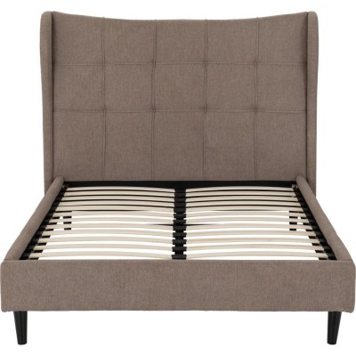Verona 4FT6 Bed - Brown Fabric | Murphy Furniture