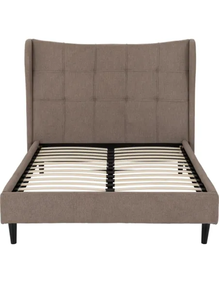 Verona 4FT6 Bed - Brown Fabric | Murphy Furniture