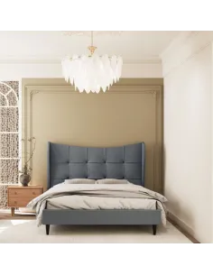 Verona 5FT Bed - Grey Fabric | Murphy Furniture