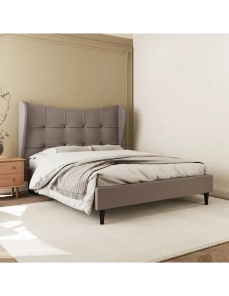Verona 5FT Bed - Brown Fabric | Murphy Furniture