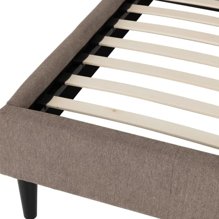 Verona 5FT Bed - Brown Fabric | Murphy Furniture