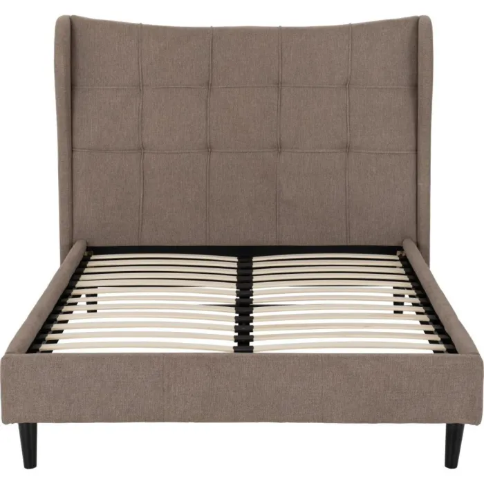 Verona 5FT Bed - Brown Fabric | Murphy Furniture