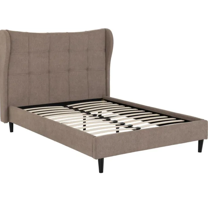 Verona 5FT Bed - Brown Fabric | Murphy Furniture